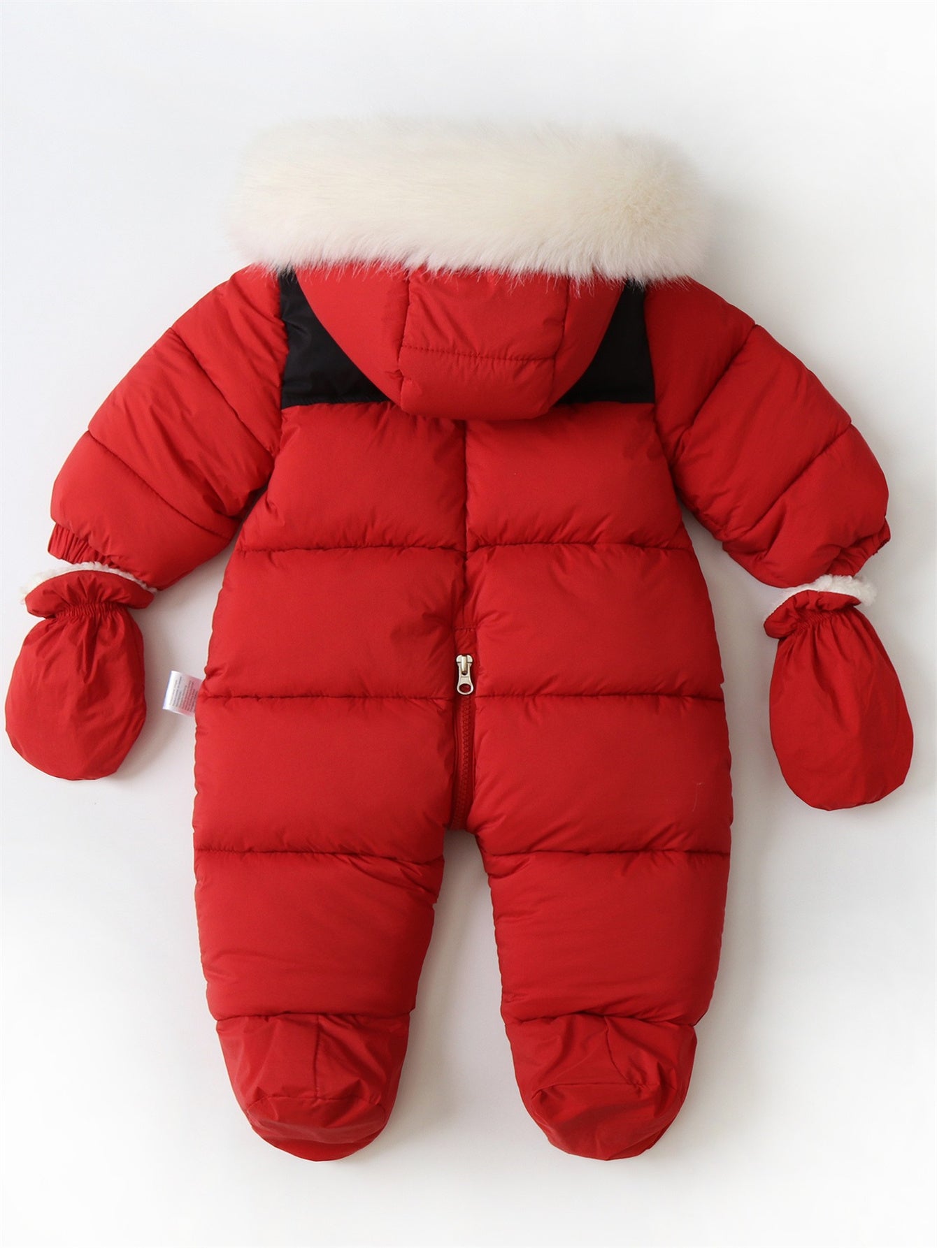 جمبسوت سميك للأطفال بغطاء رأس وقفازات