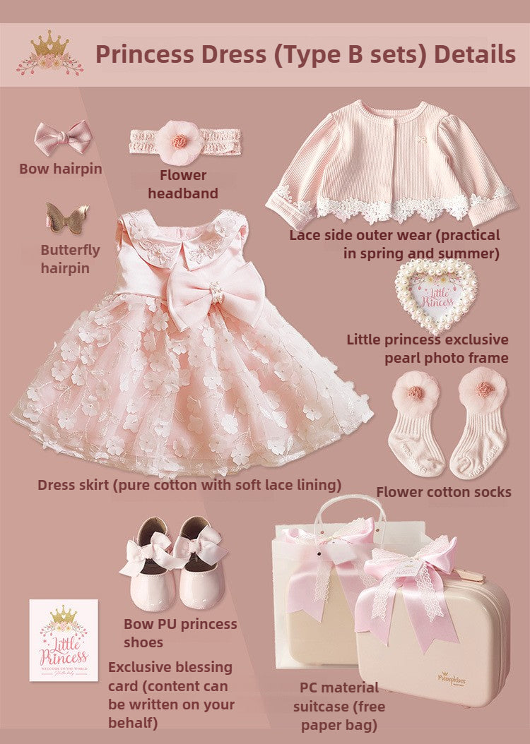 Baby girl dress gift box