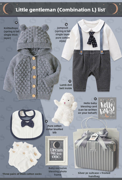 Baby Boy winter jumpsuit Gift Box Set