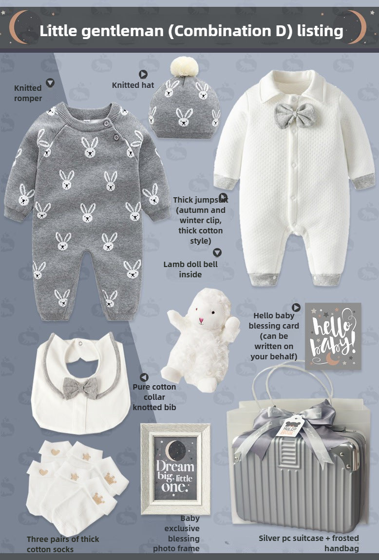 Baby Boy winter jumpsuit Gift Box Set