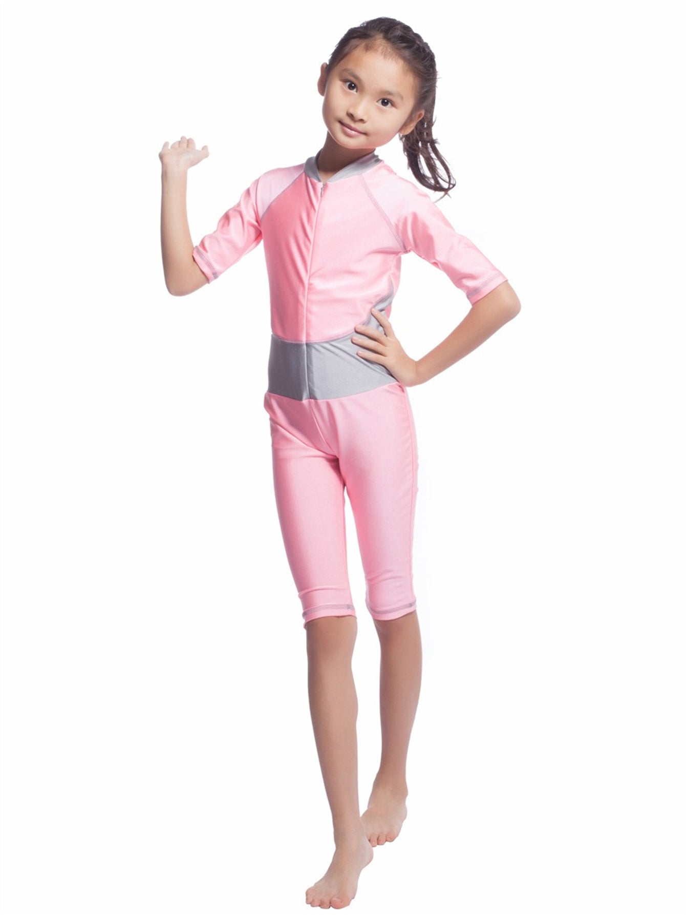Girls Traditional Fashion One-Piece Swimsuit