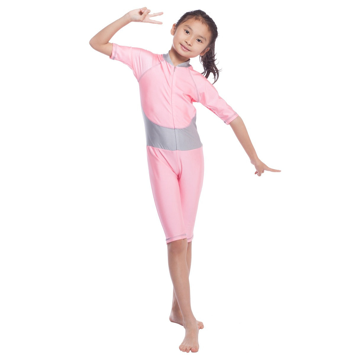 Girls Traditional Fashion One-Piece Swimsuit