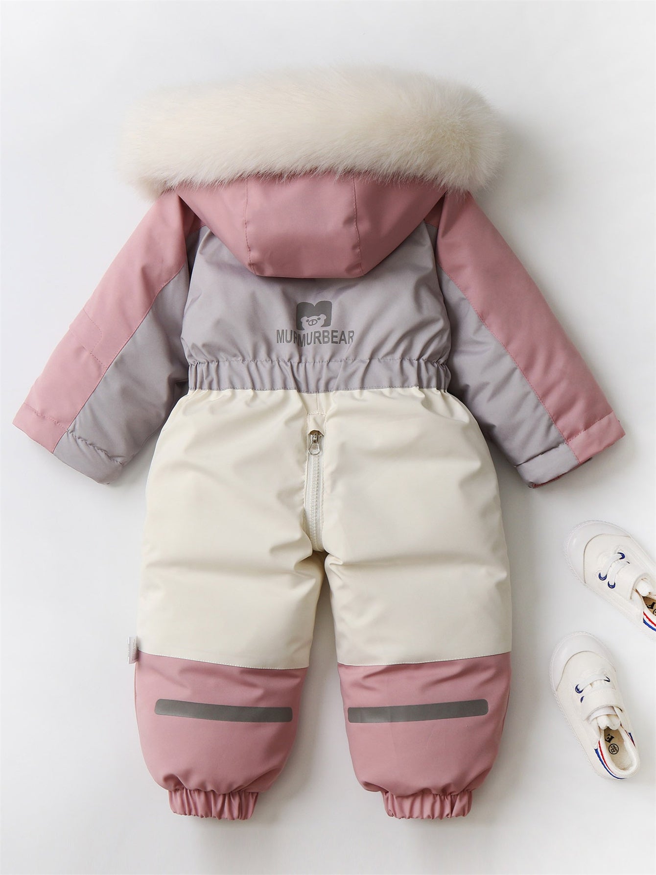Colorblock Hooded Bodysuits for Baby Boys and Girls