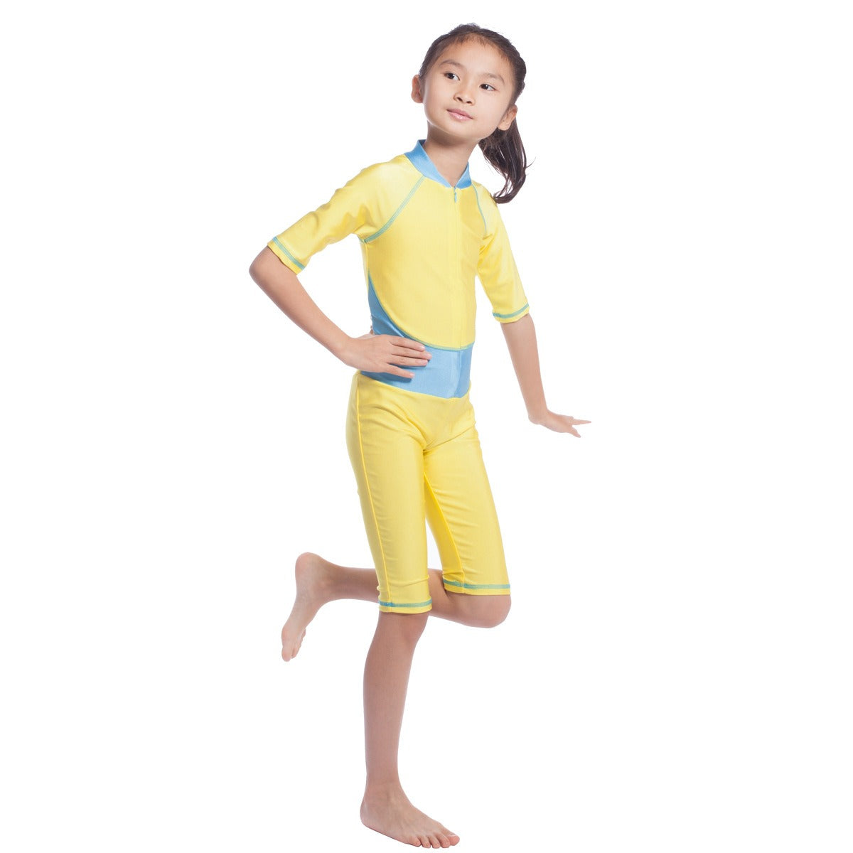 Girls Traditional Fashion One-Piece Swimsuit