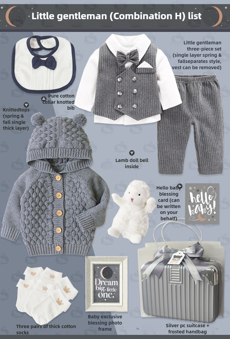 Baby Boy winter jumpsuit Gift Box Set