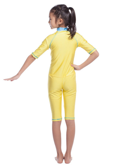 Girls Traditional Fashion One-Piece Swimsuit