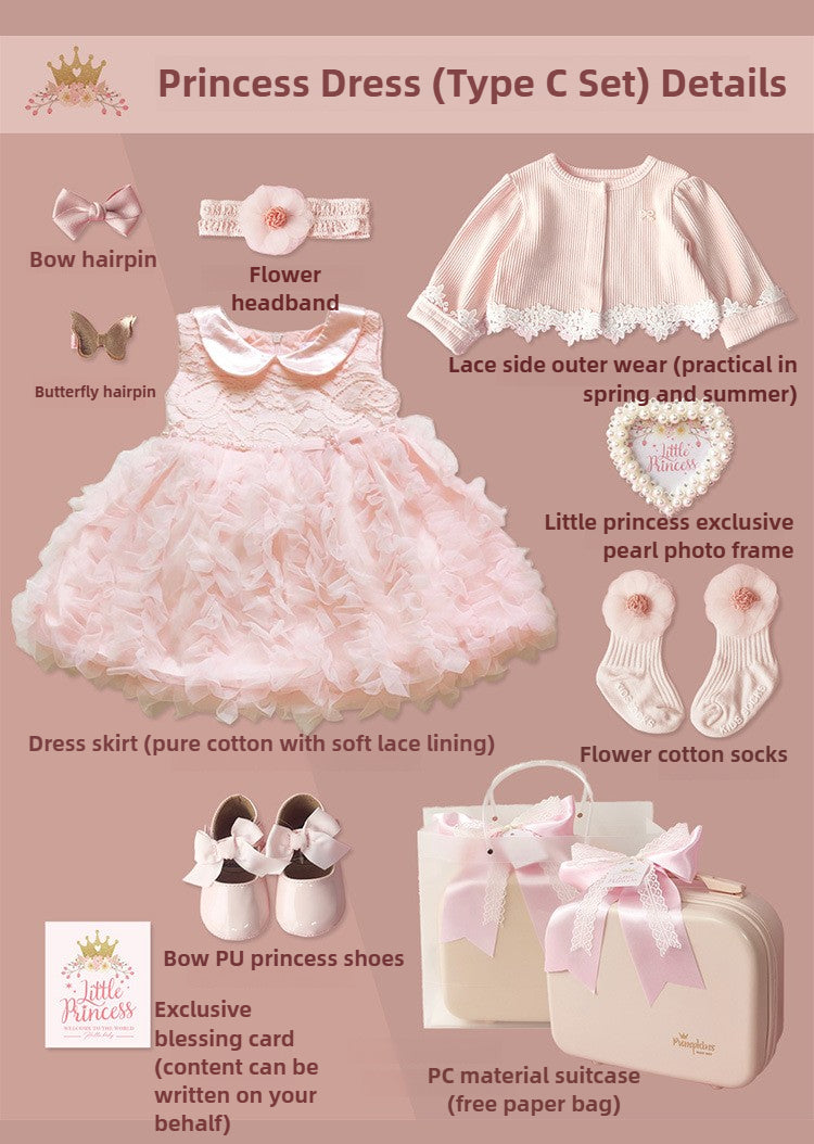 Baby girl dress gift box