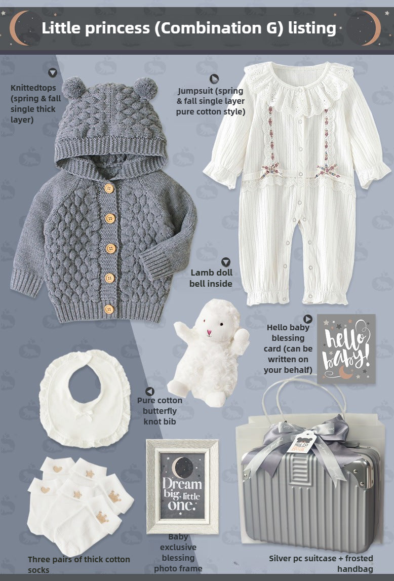 Baby Boy winter jumpsuit Gift Box Set