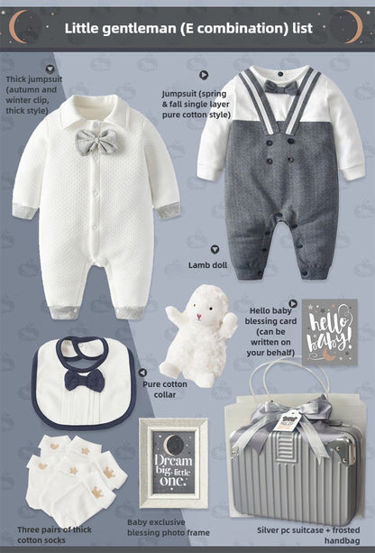 Baby Boy winter jumpsuit Gift Box Set