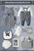 Little Gentleman (F combination) set gift box, new suitcase packaging