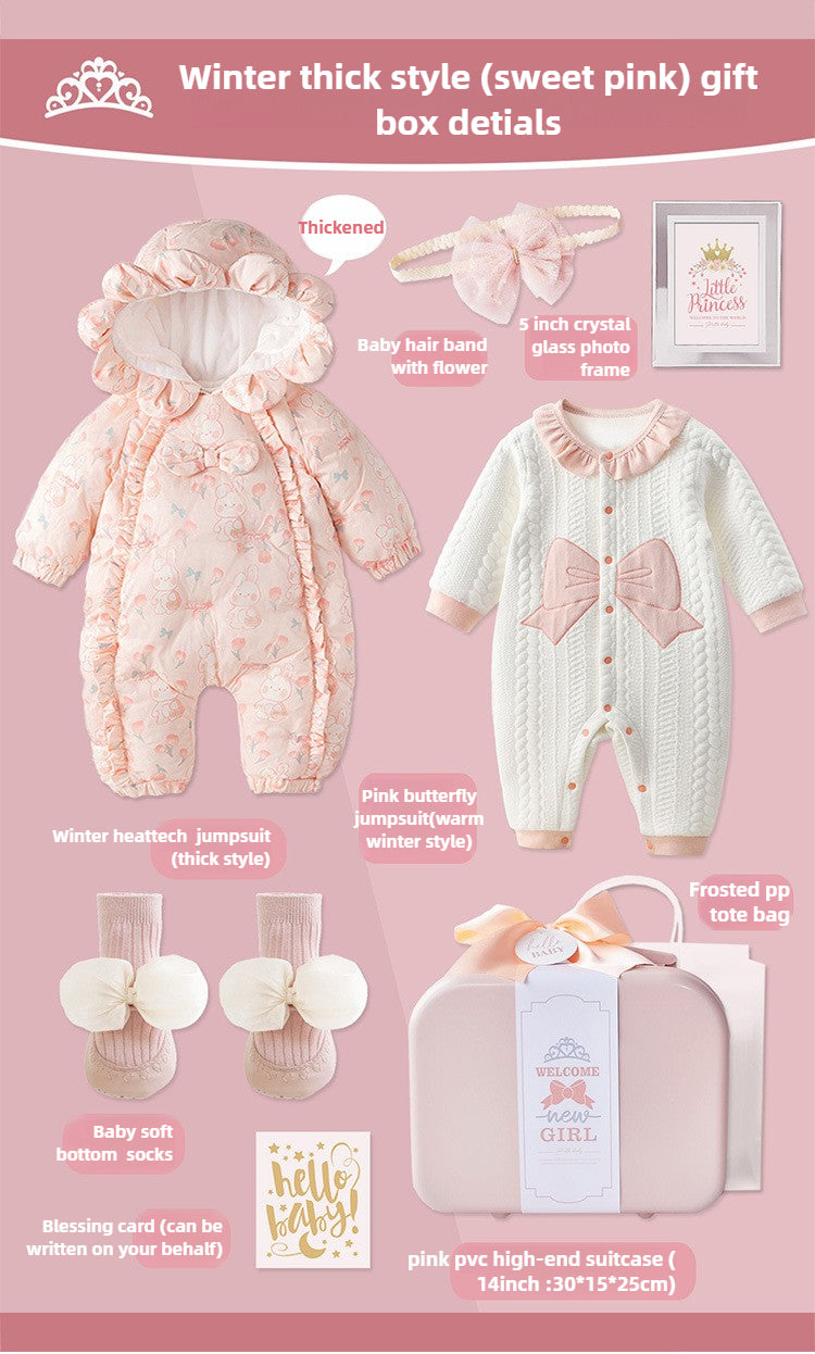 Newborn Baby Girl Winter Clothes Gift Box