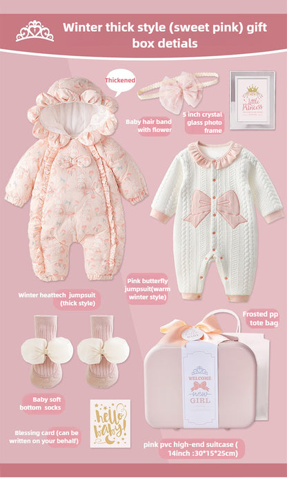 Newborn Baby Girl Winter Clothes Gift Box