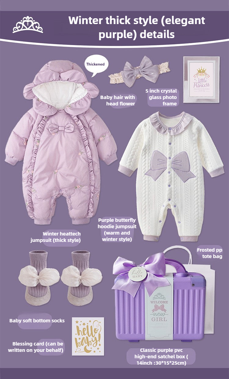 Newborn Baby Girl Winter Clothes Gift Box