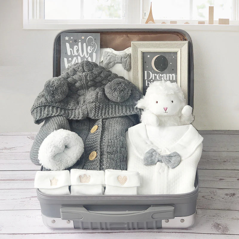 Baby Boy winter jumpsuit Gift Box Set