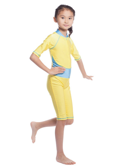 Girls Traditional Fashion One-Piece Swimsuit