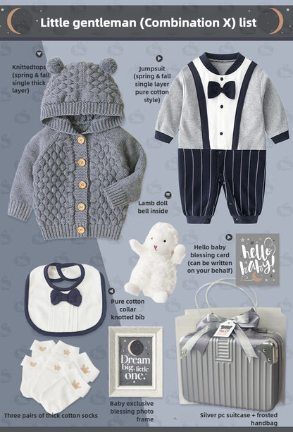 Baby Boy winter jumpsuit Gift Box Set
