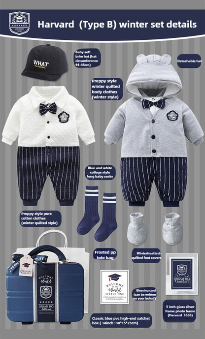 Baby boy jumpsuit set Gift Box Academy Style Set