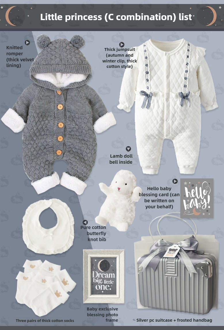 Baby Boy winter jumpsuit Gift Box Set
