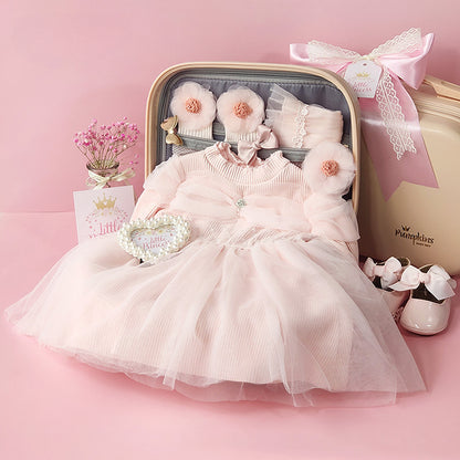 Newborn girl dress Gifts set