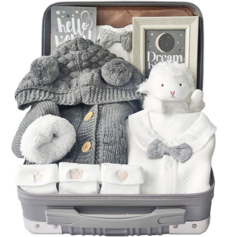 Baby Boy winter jumpsuit Gift Box Set