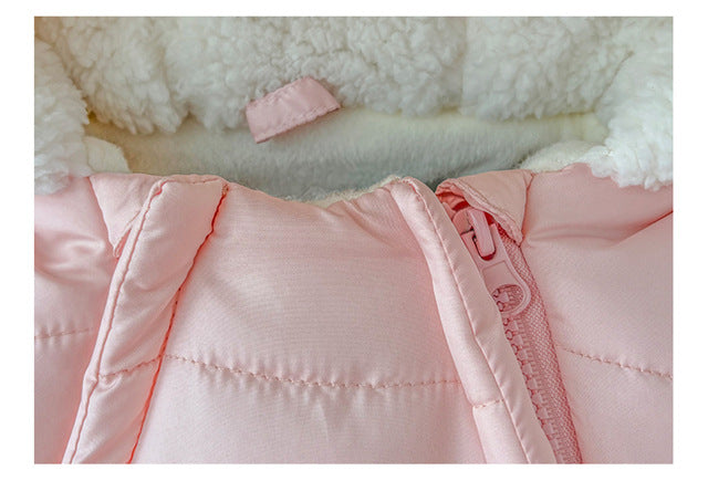 Newborn Baby Hoodie Jumpsuit Pram Snow Suit baby jumpsuit