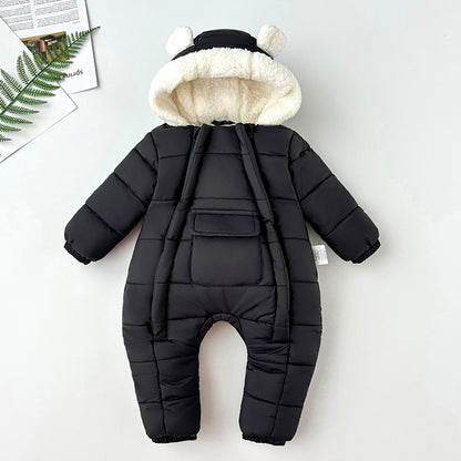 Newborn Baby Hoodie Jumpsuit Pram Snow Suit baby jumpsuit