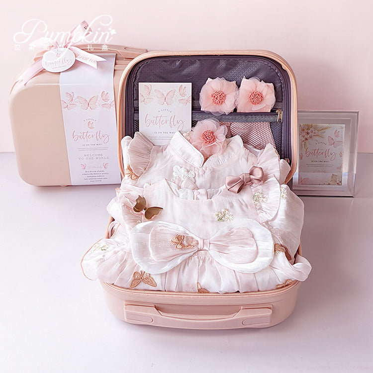 Newborn dress Little Princess Girl Gift Box Butterfly