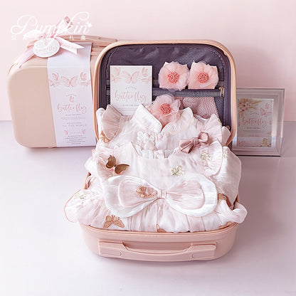 Newborn dress Little Princess Girl Gift Box Butterfly