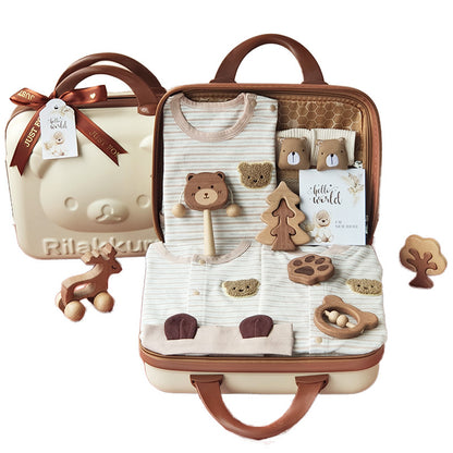 Baby jumpsuit Gift Box Set, Boy and Girl Baby Bear Set
