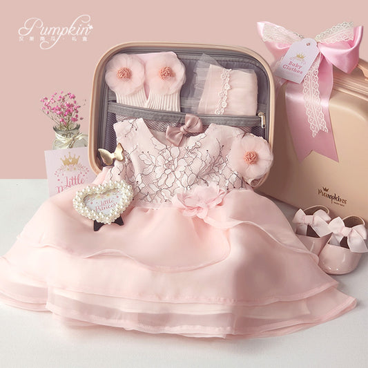 Baby girl dress gift box