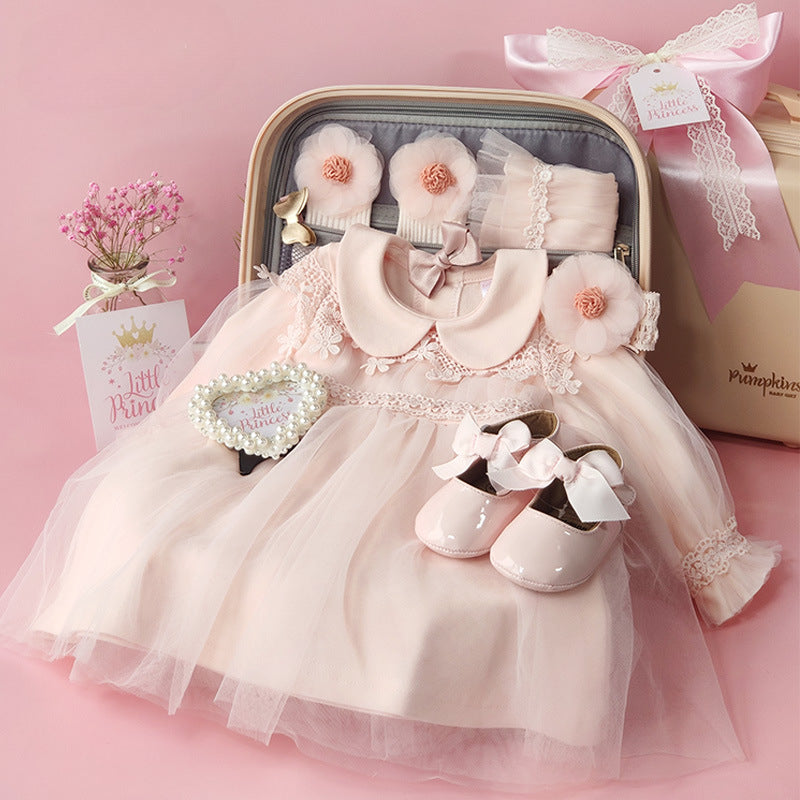 Newborn girl dress Gifts set