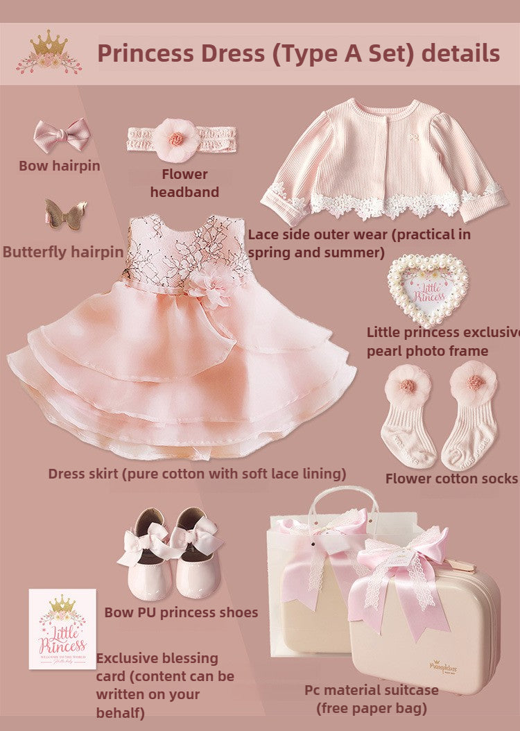 Baby girl dress gift box