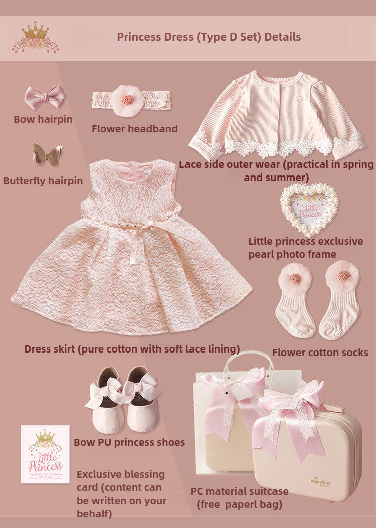 Baby girl dress gift box