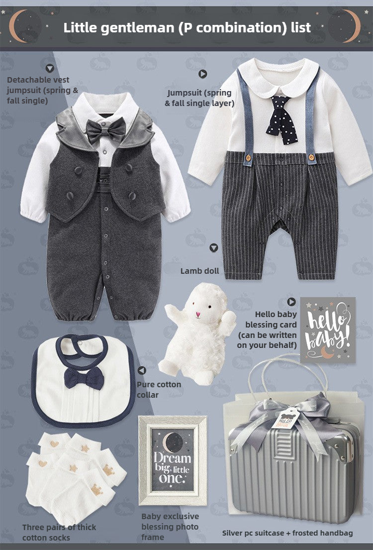 Baby Boy winter jumpsuit Gift Box Set