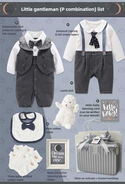 Baby Boy winter jumpsuit Gift Box Set
