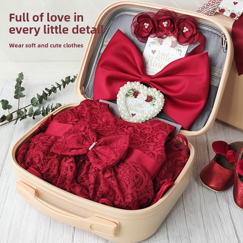 newborn girl dress and shoes gift set